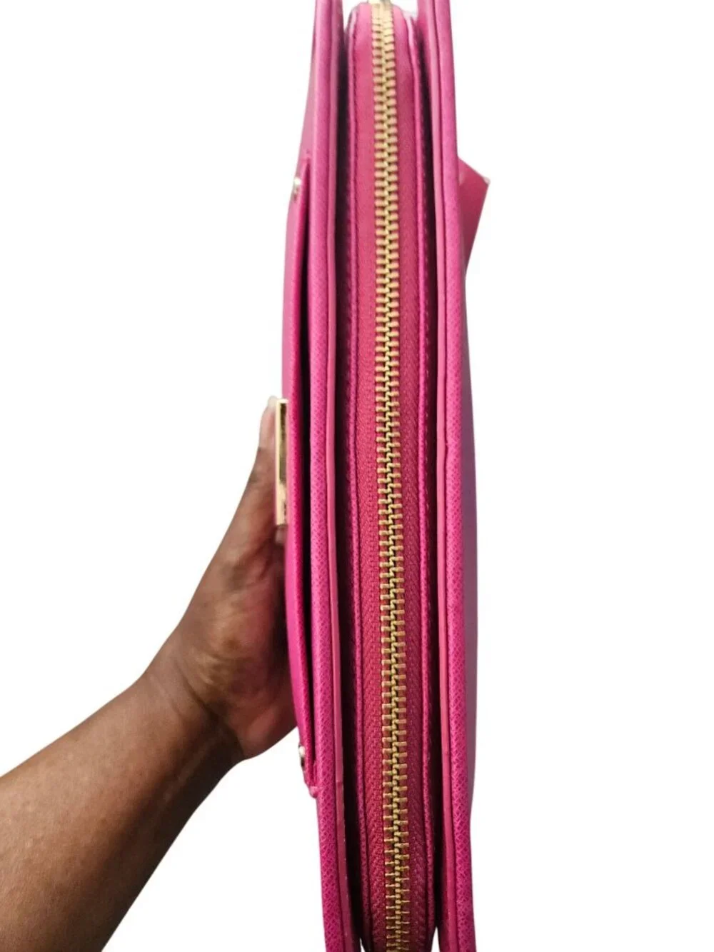 Isaac Mizrahi The Valerie Collection Fushia/Pink Zip Around Clutch